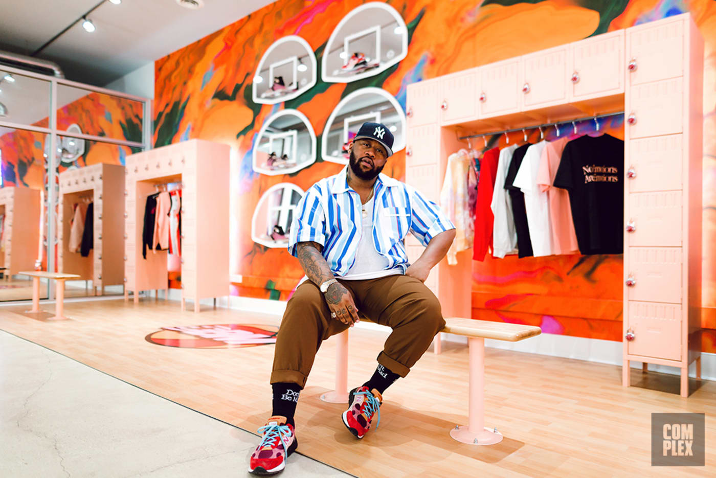 Joe Freshgoods on NBA All-Star New Balance Pop-Up in Chicago | Complex