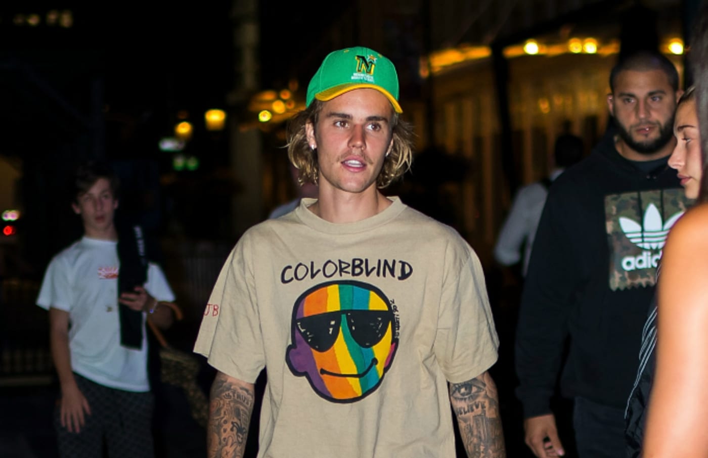 Justin Bieber is seen in the Financial District on August 13, 2018
