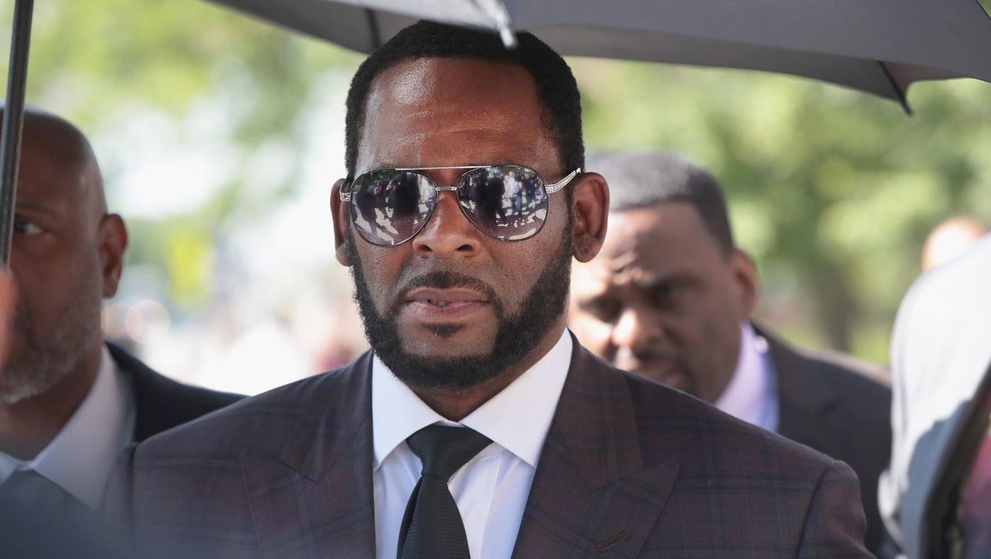 R. Kelly walks to court during trial