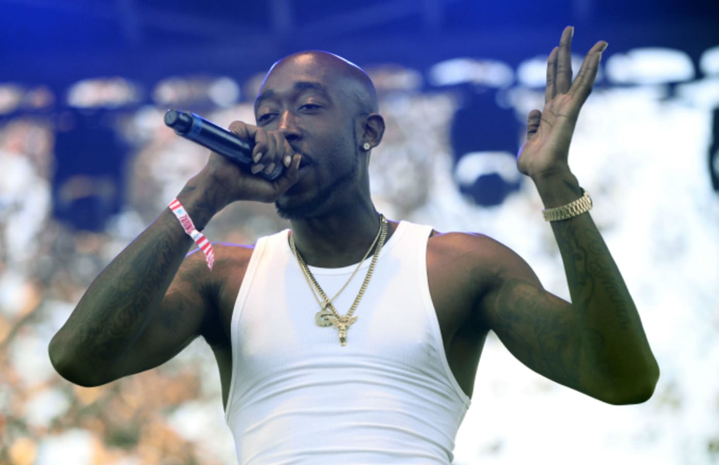 Rapper Freddie Gibbs performs onstage at the 3rd Annual Camp Flog Gnaw Carnival