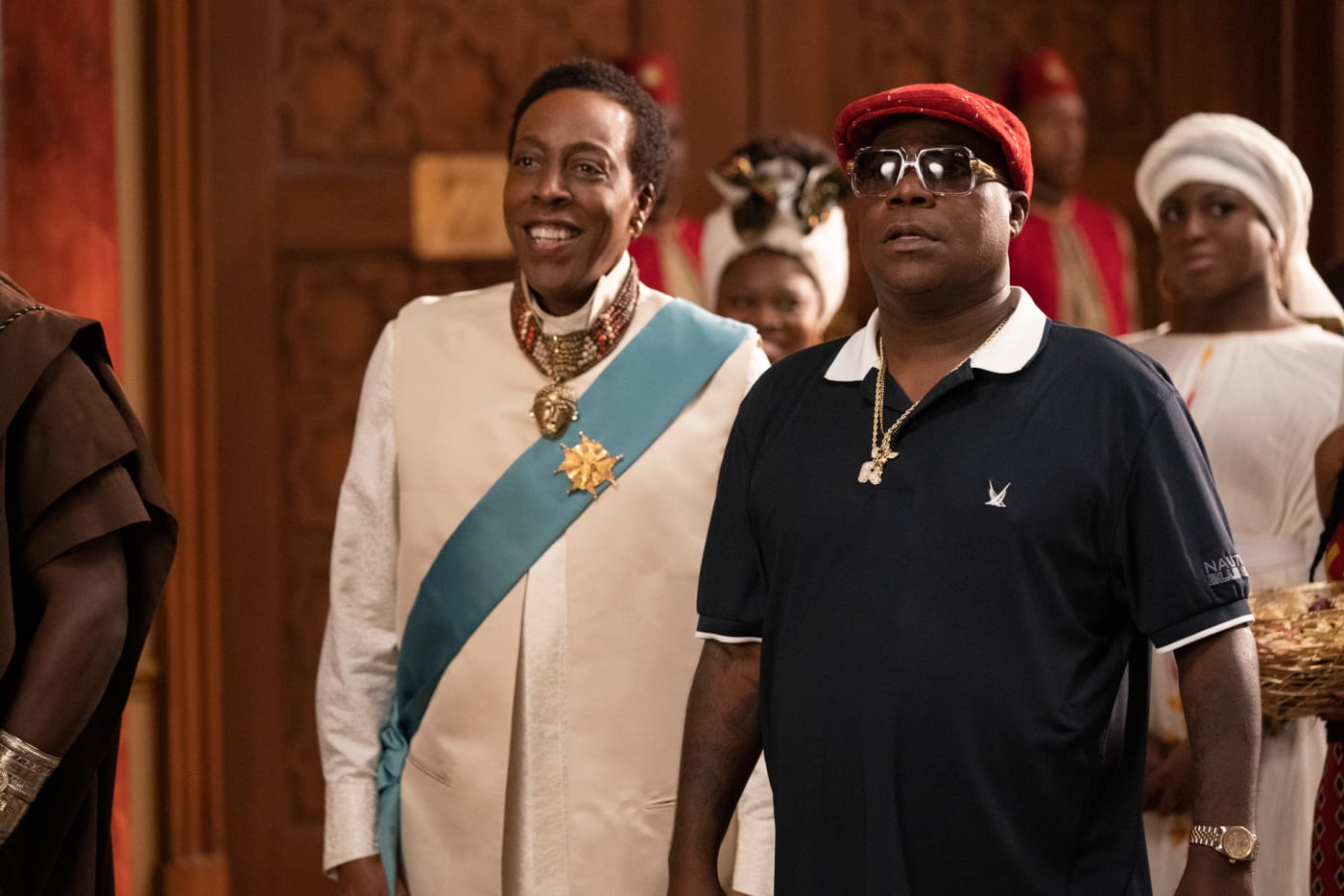 Arsenio Hall and Tracy Morgan in 'Coming 2 America'
