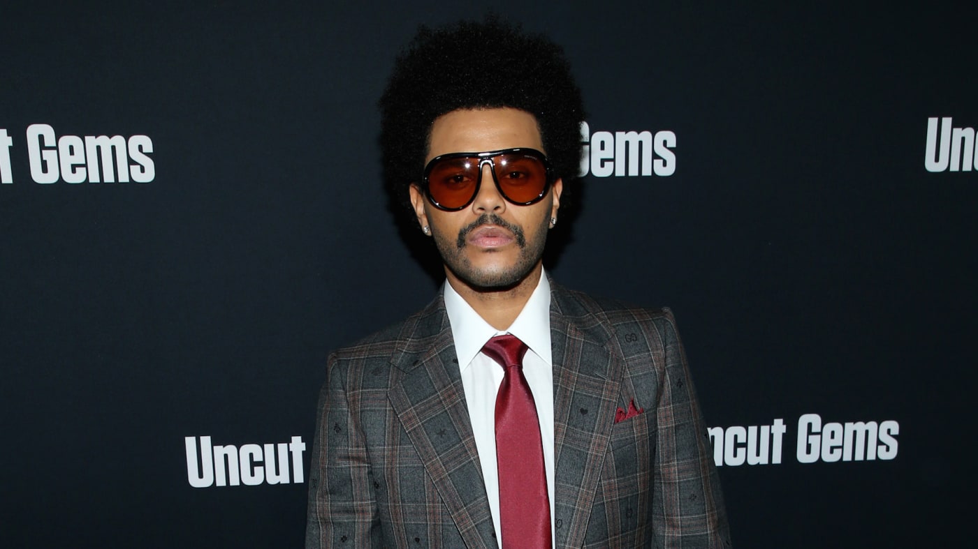 The Weeknd attends the premiere of A24's "Uncut Gems"