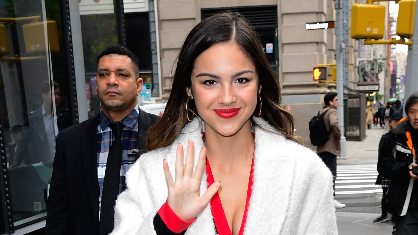 Olivia Rodrigo is seen outside Build Studio