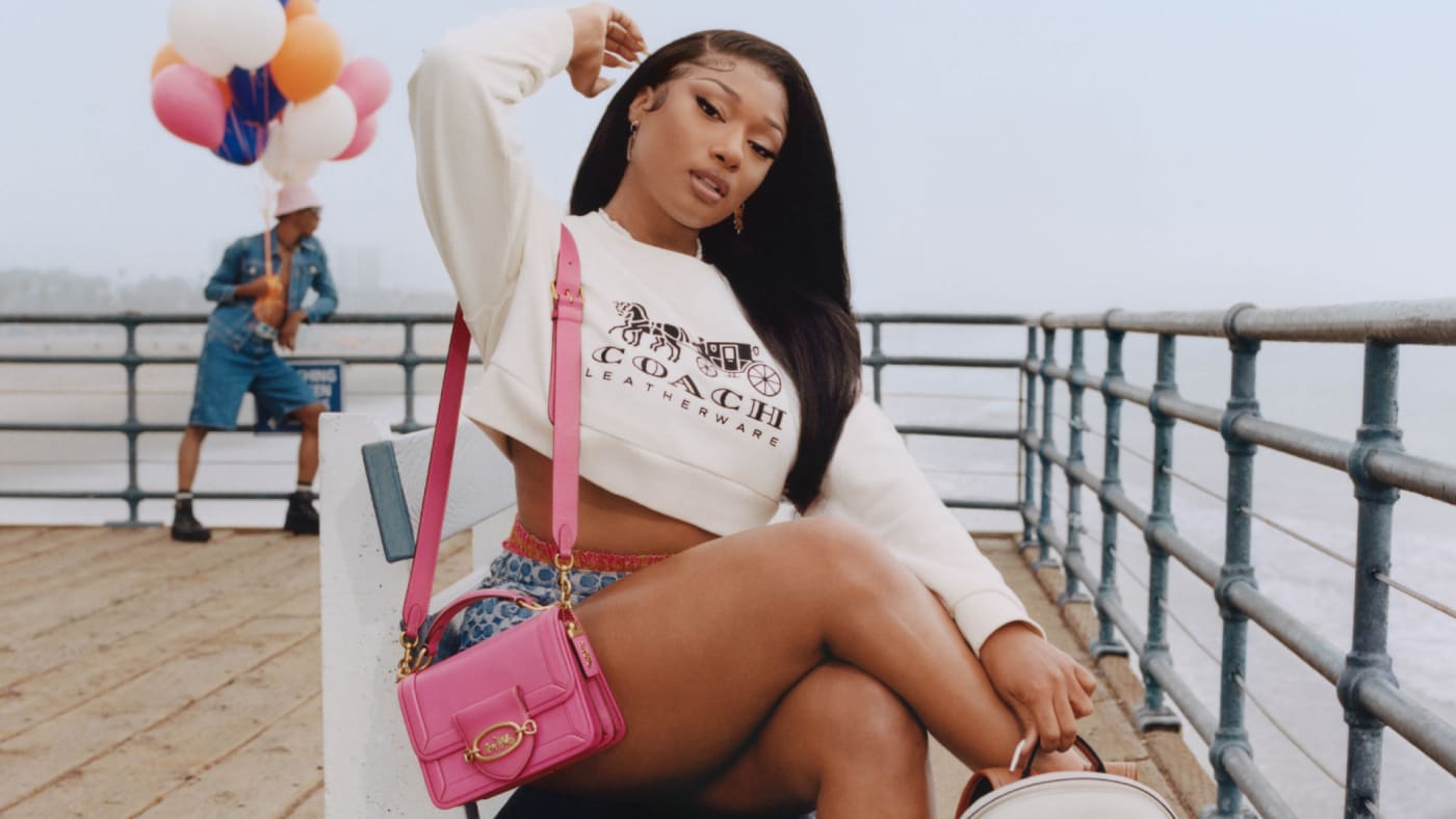 Megan Thee Stallion is pictured in a fashion campaign
