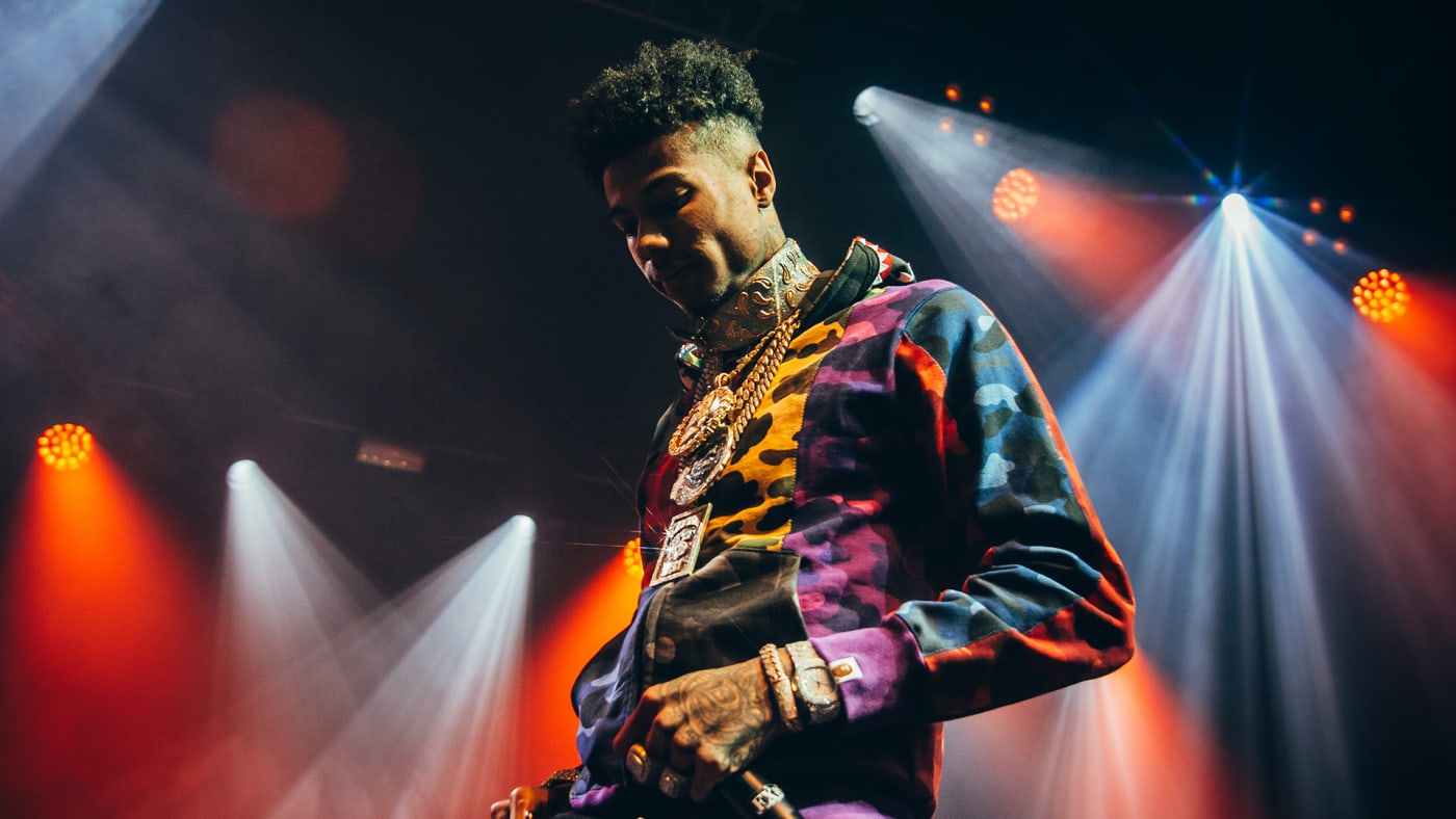 Blueface performs at O2 Academy Brixton on November 20, 2019 in London, England.