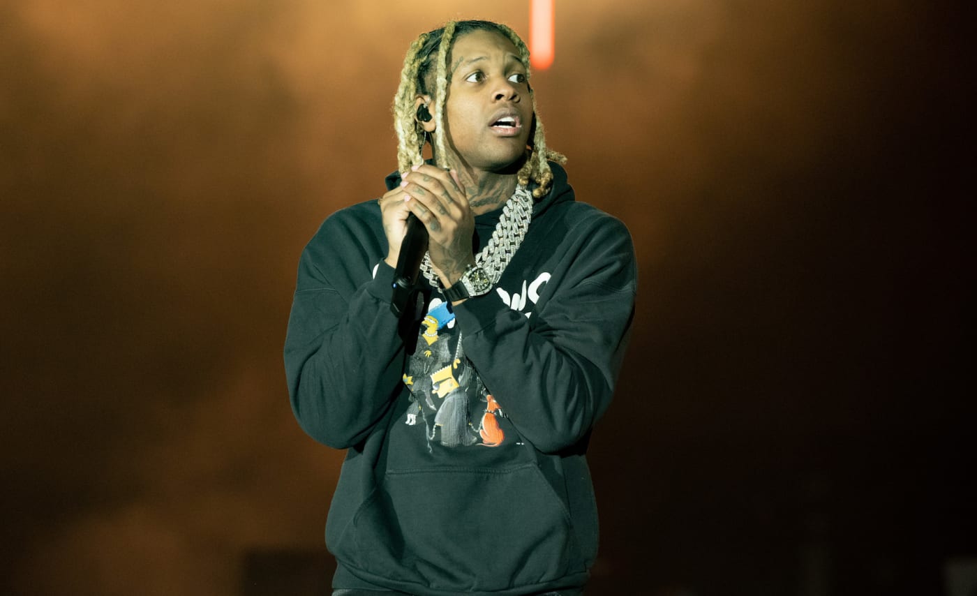 Lil Durk performing on stage at 2021 Rolling Loud