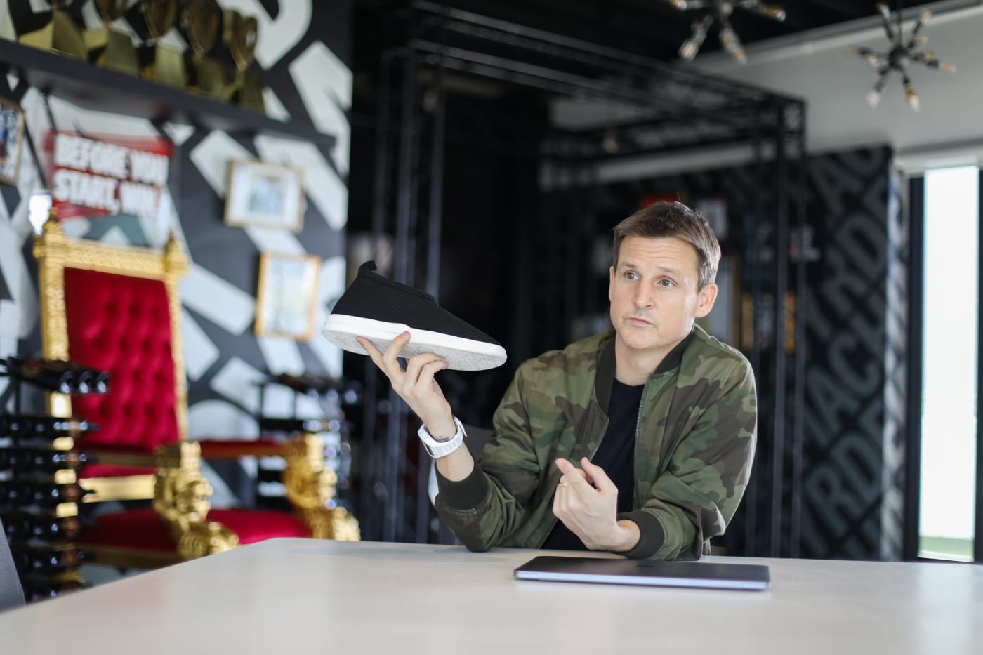 Rob Dyrdek in 2021, still with his love for sneakers. Image via Publicist