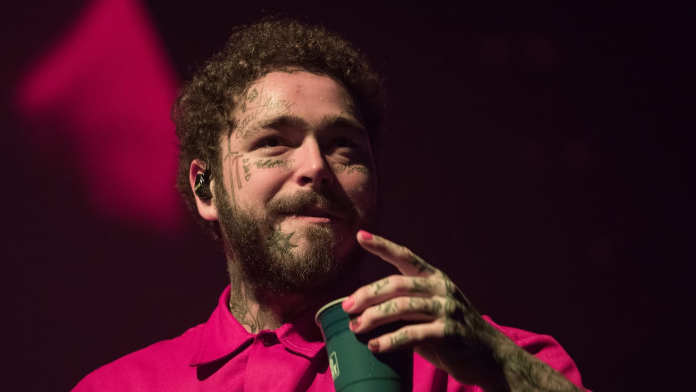 Post Malone performs in concert during the 'Runaway Tour.'