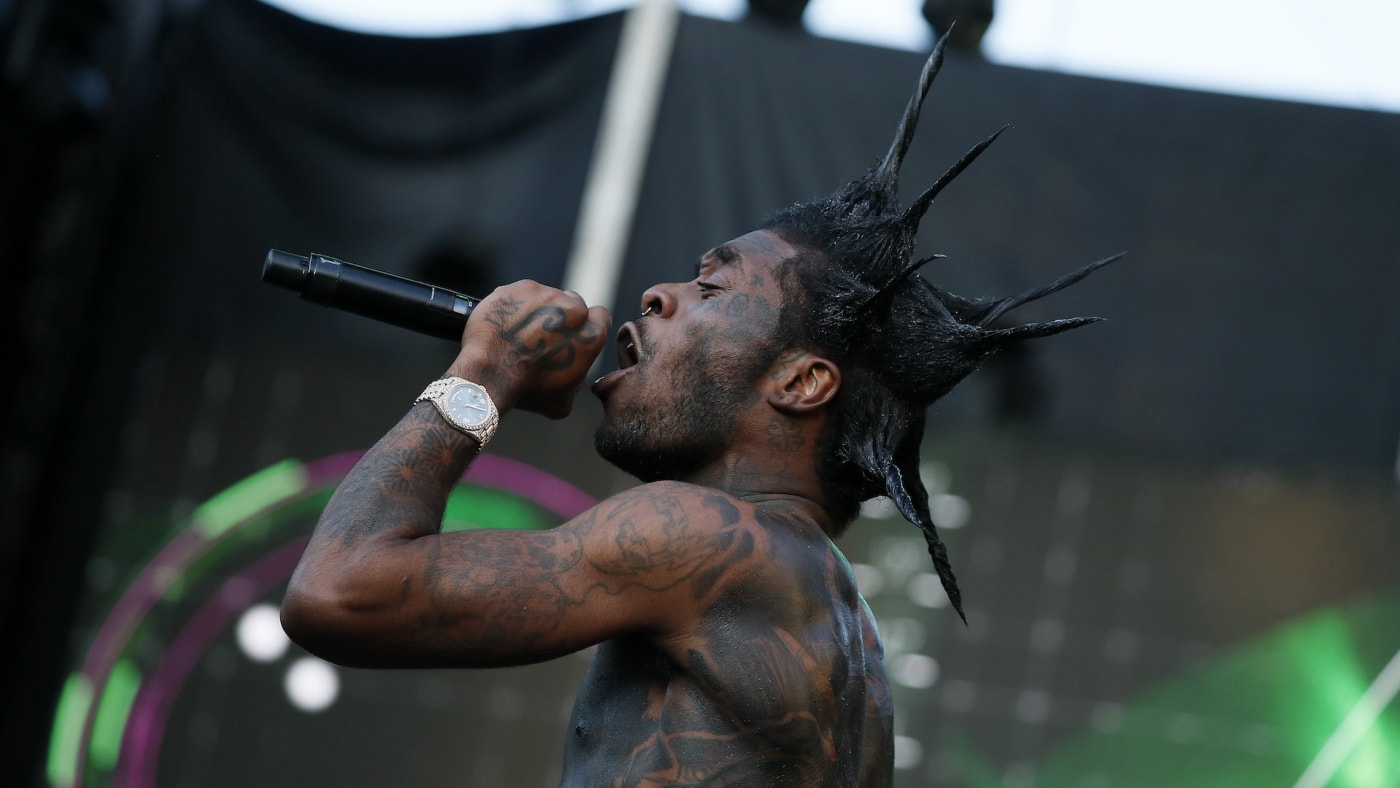 Lil Uzi Vert performs at the 2022 Something in the Water Music Festival