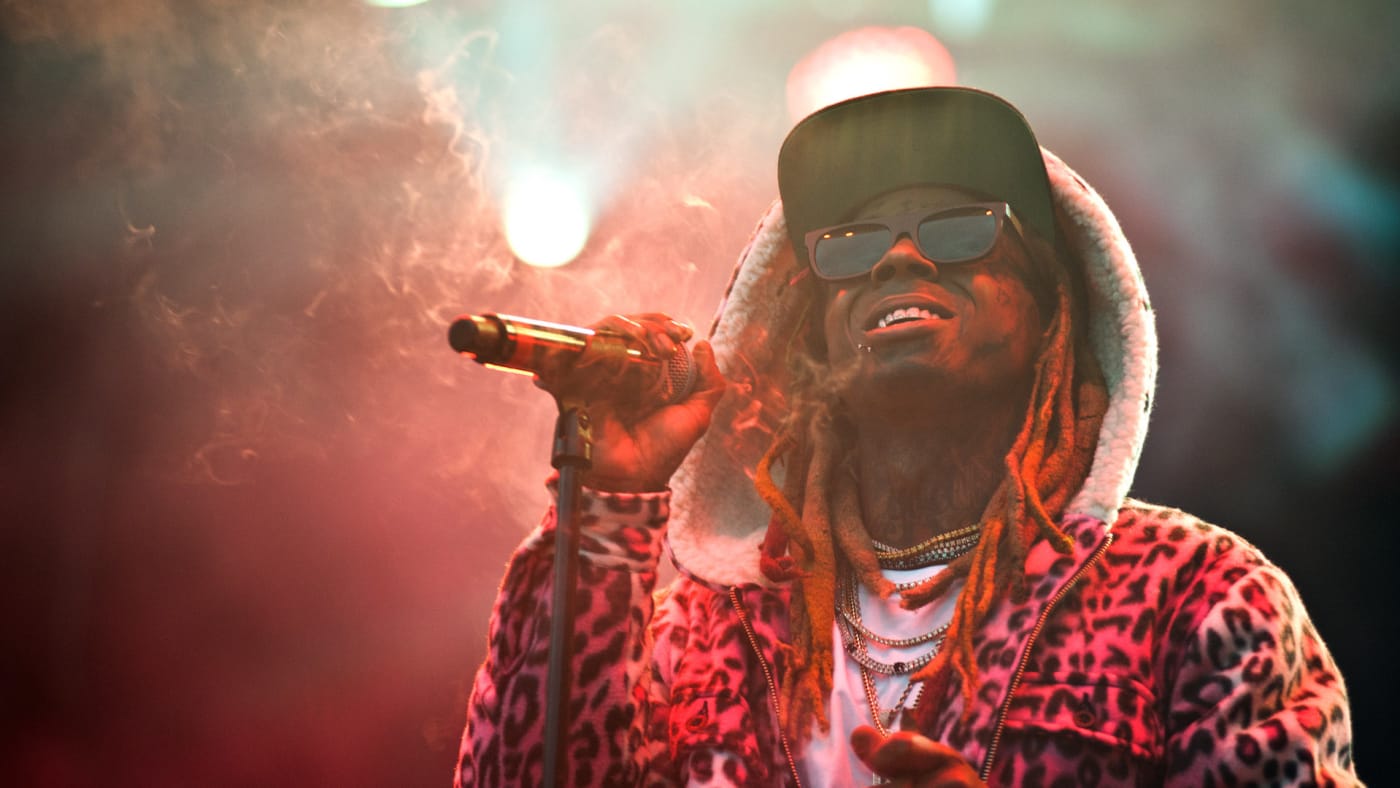 Lil Wayne performs on day one of the 2018 Bumbershoot Festival