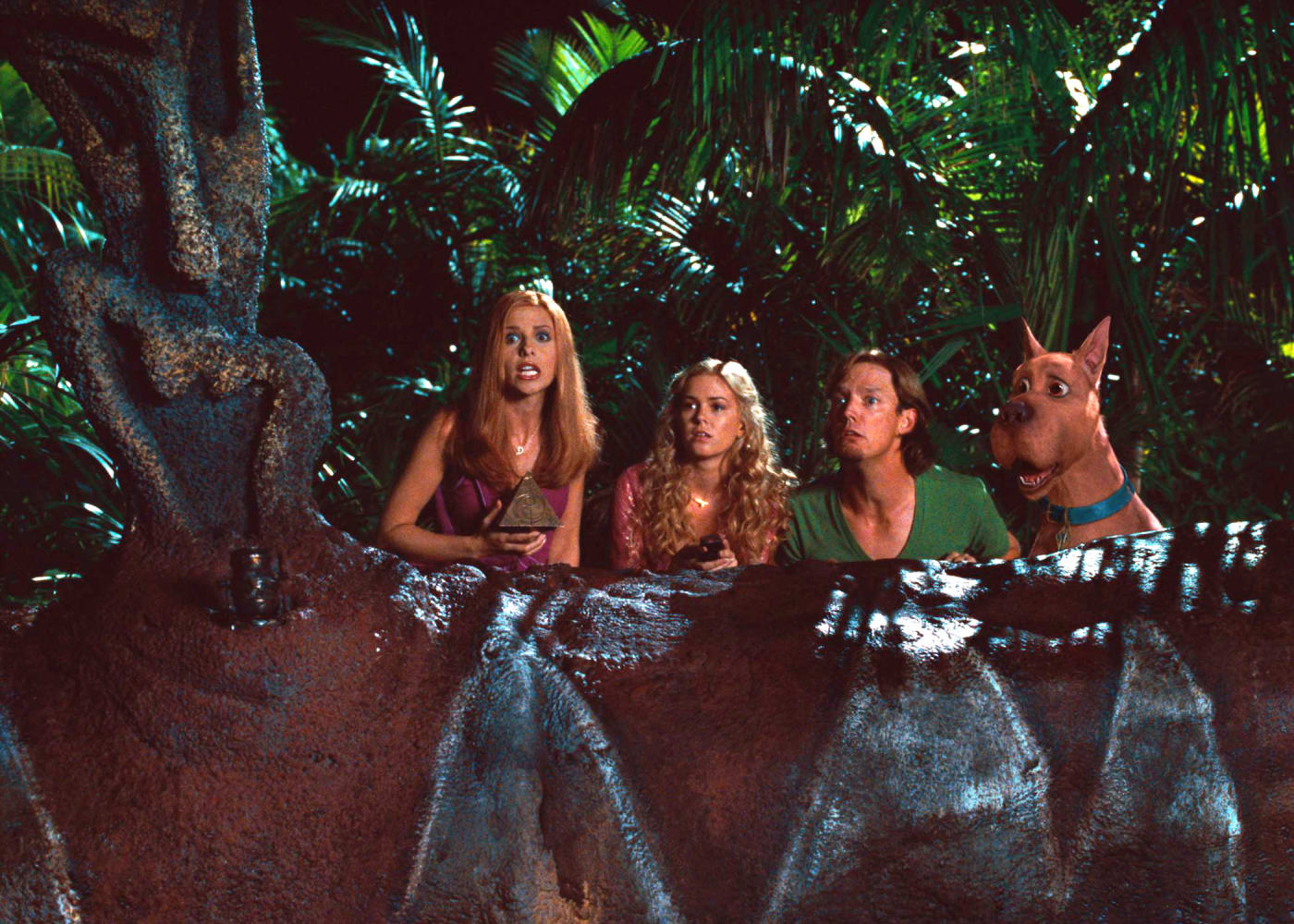 The cast of the spooky Scooby Doo movie