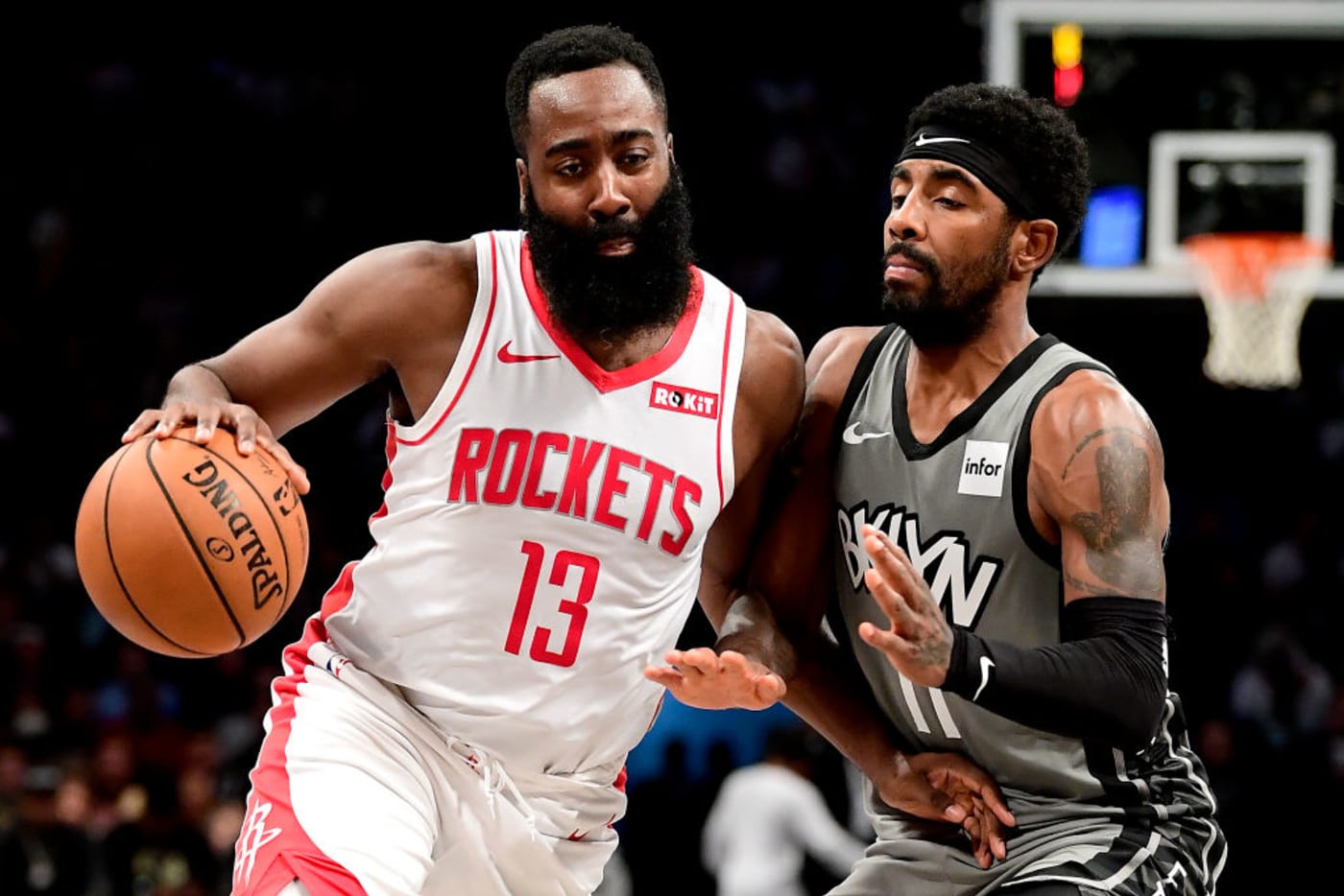 James Harden Kyrie Irving Rockets Nets Brooklyn 2019
