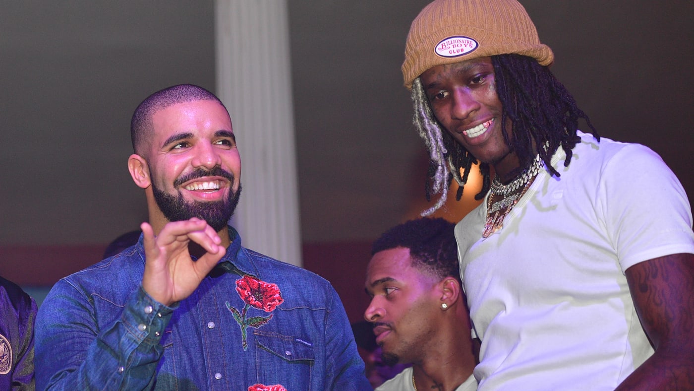 Drake and Young Thug attend the Summer Sixteen Concert After Party at The Mansion Elan on August 27, 2016