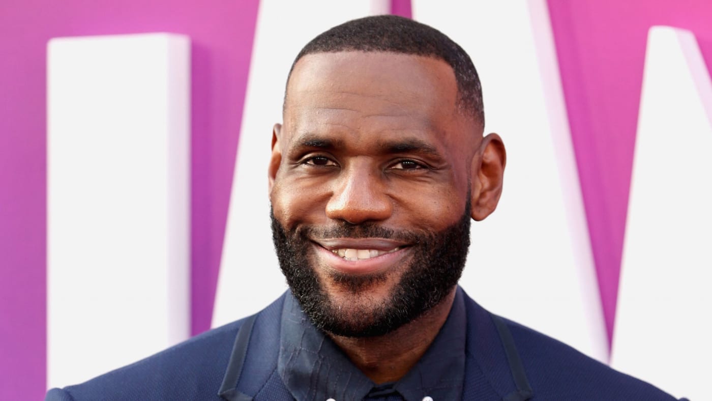 LeBron James attends the premiere of Warner Bros "Space Jam: A New Legacy"
