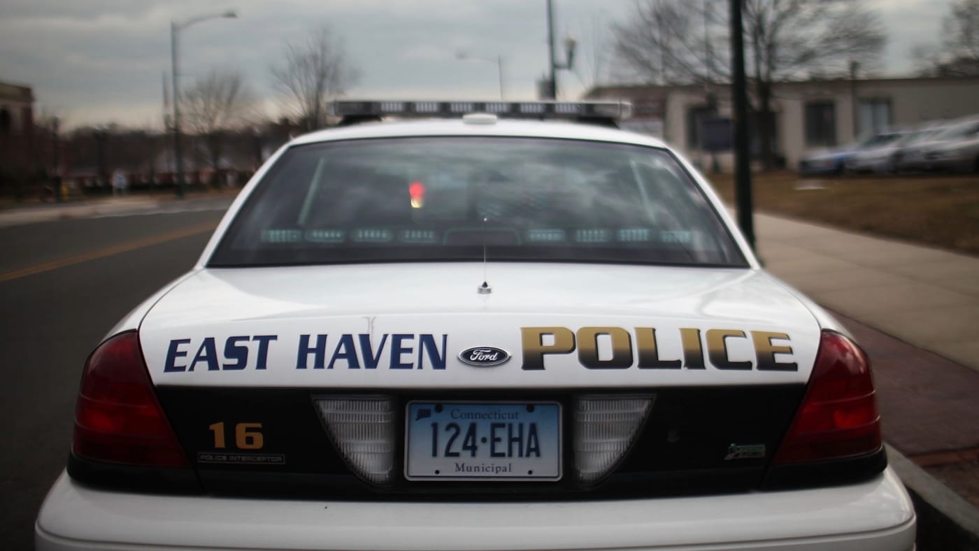 An East Haven Police car is viewed on February 1, 2012 in East Haven, Connecticut.