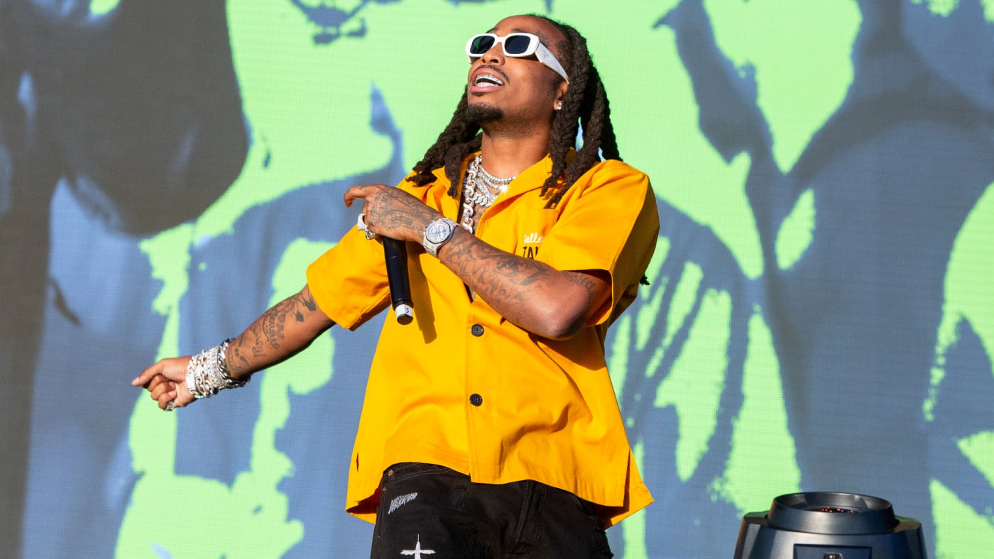 Quavo is seen performing live