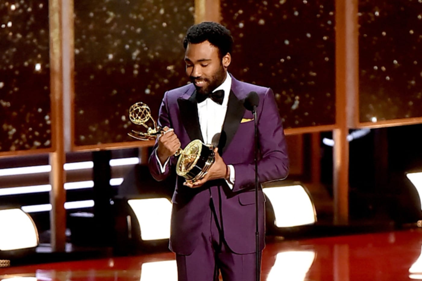 Donald Glover accepts the Outstanding Directing for a Comedy Series Emmy for 'Atlanta'