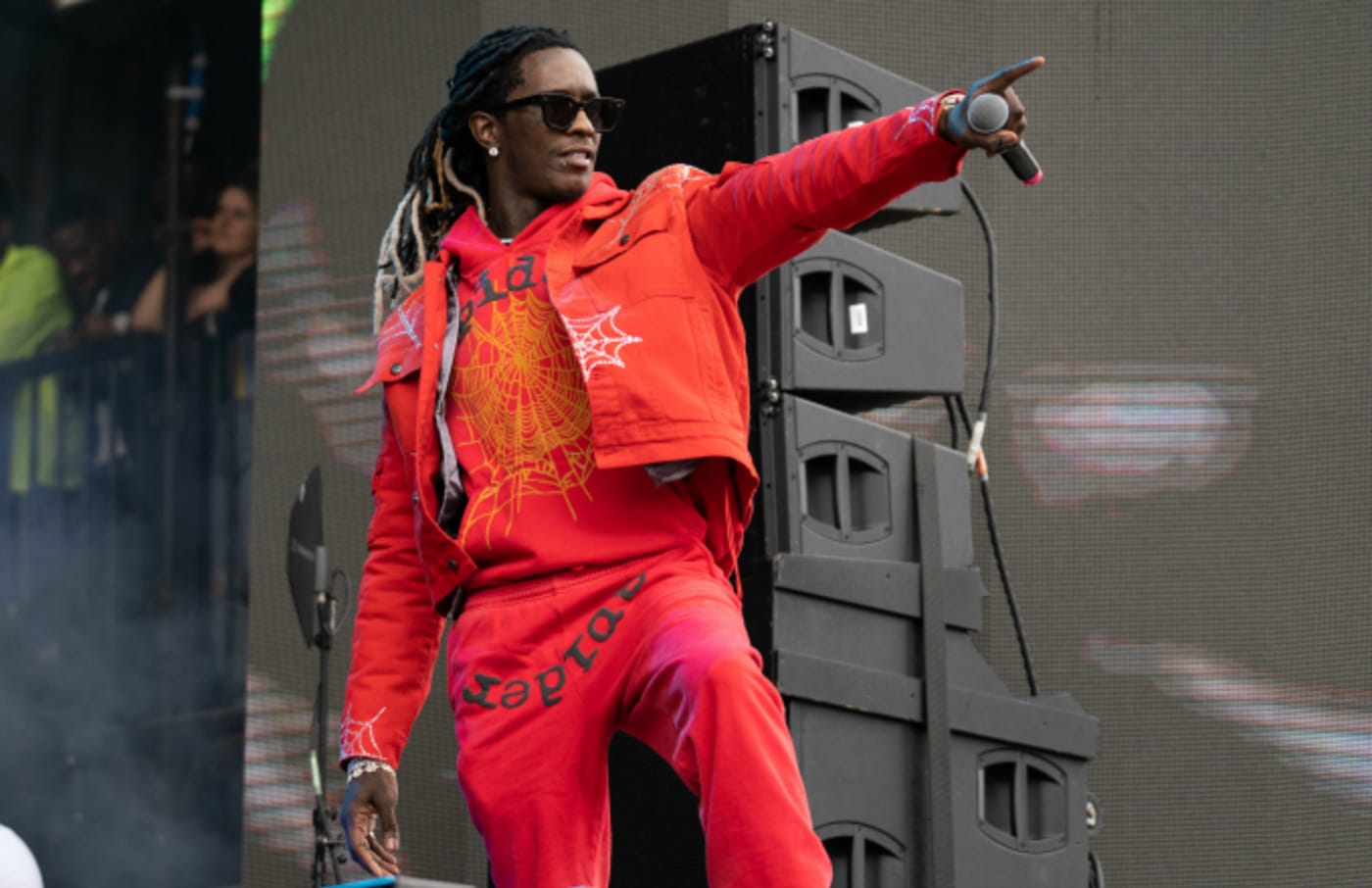 Young Thug Pointing at Crowd