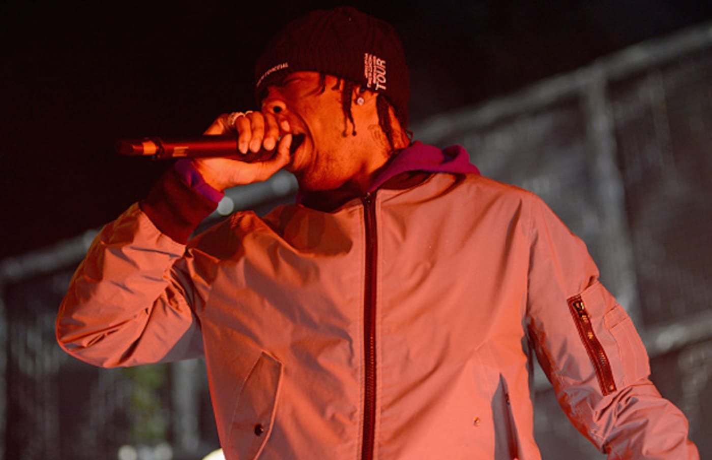 Travis Scott performs live during the Birds Eye View tour
