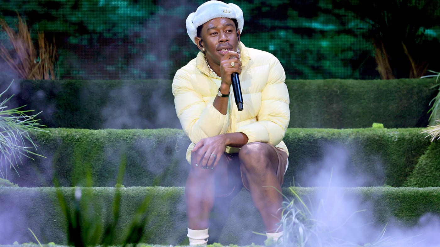 Tyler the Creator is seen during a performance