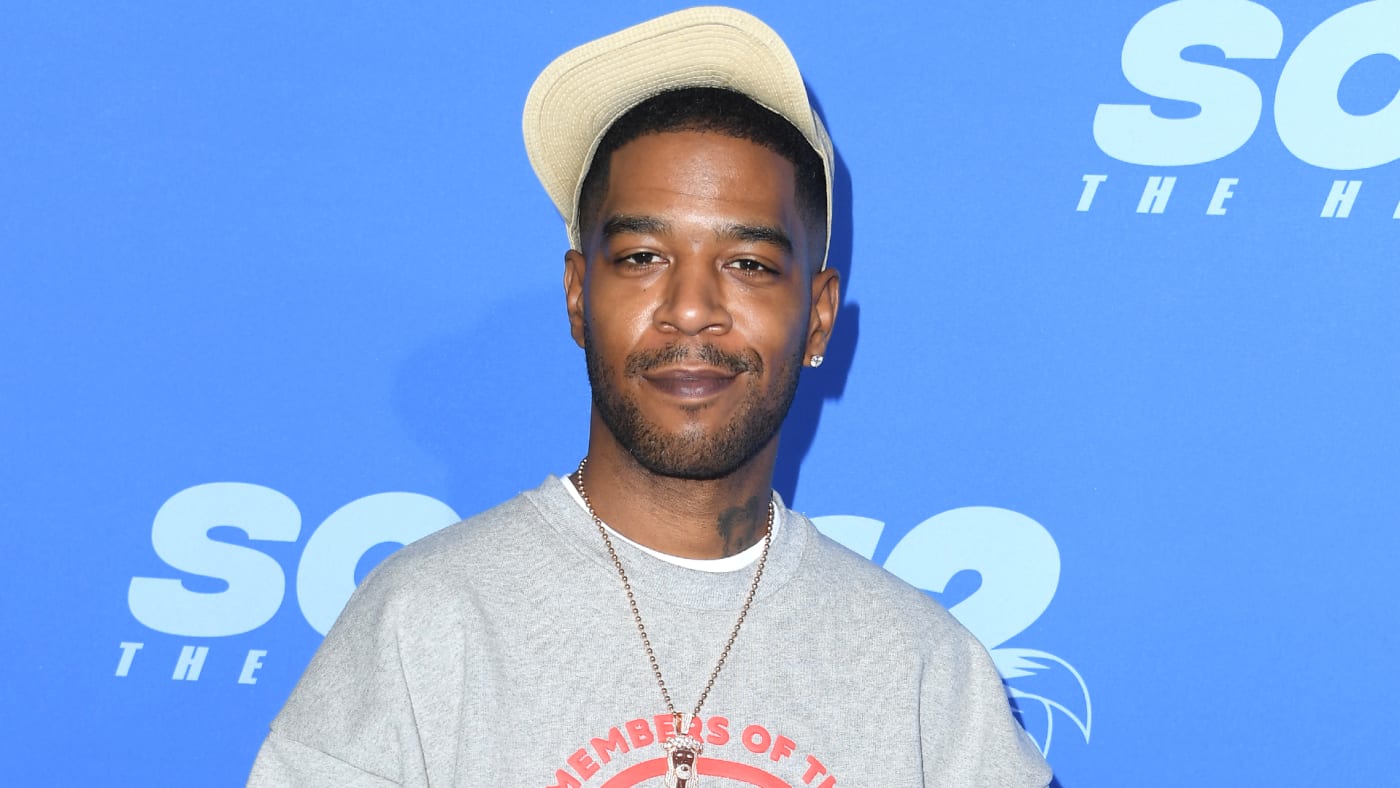 Kid Cudi is pictured at a red carpet event