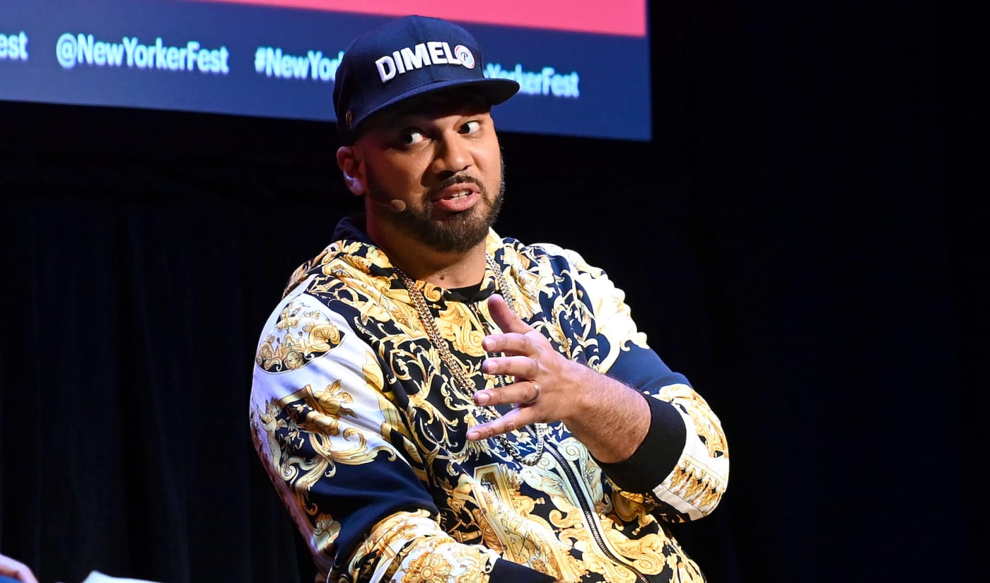 The Kid Mero speaks on stage during the 2019 New Yorker Festival
