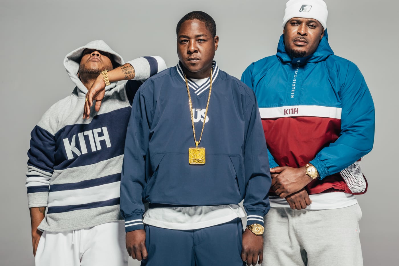 This is Kith's 96 Collection campaign featuring The Lox.