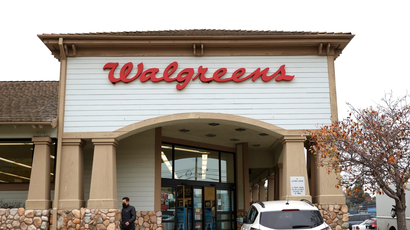 An exterior view of a Walgreens store on January 06, 2022 in Mill Valley, California