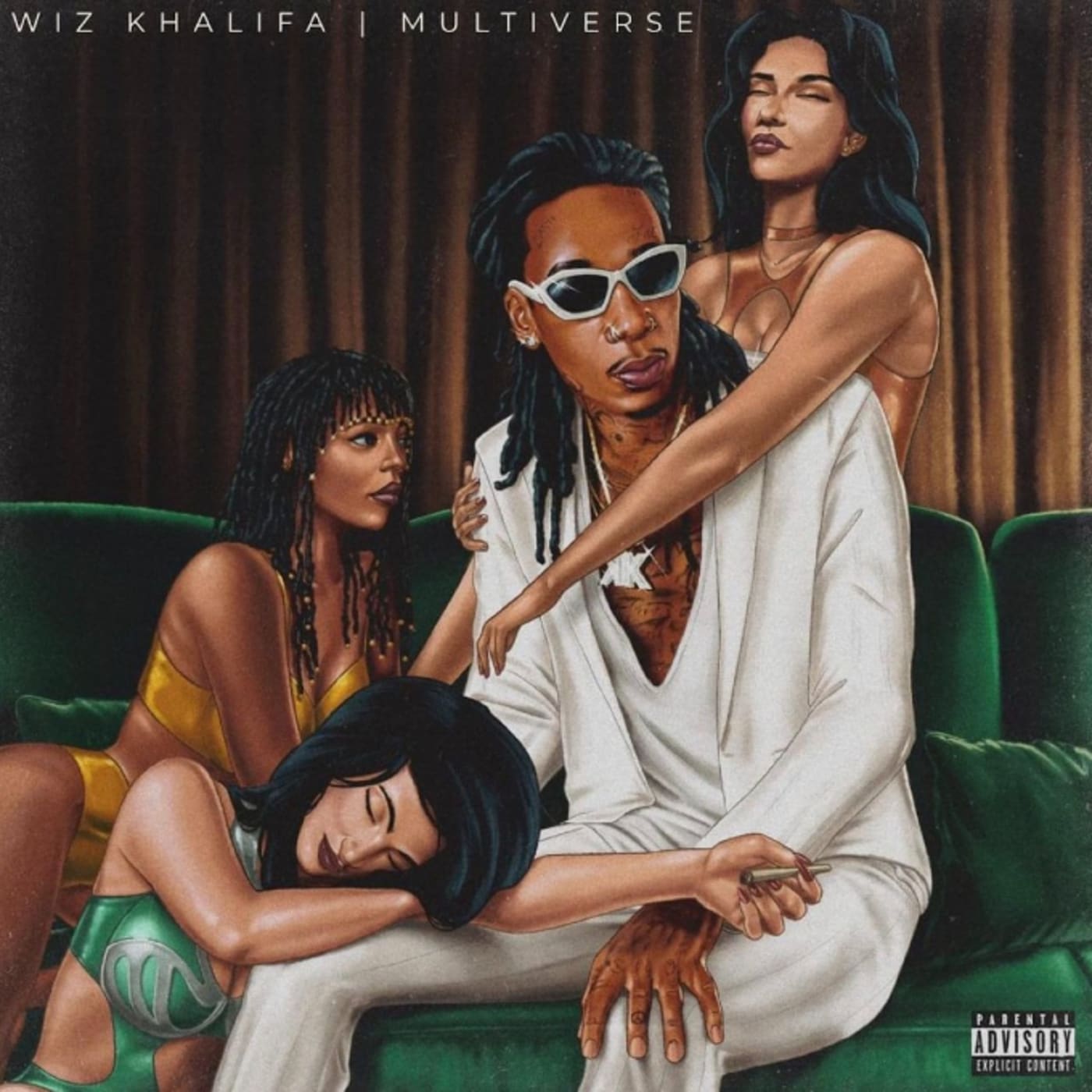 Wiz Khalifa is seen in cover art for his new album