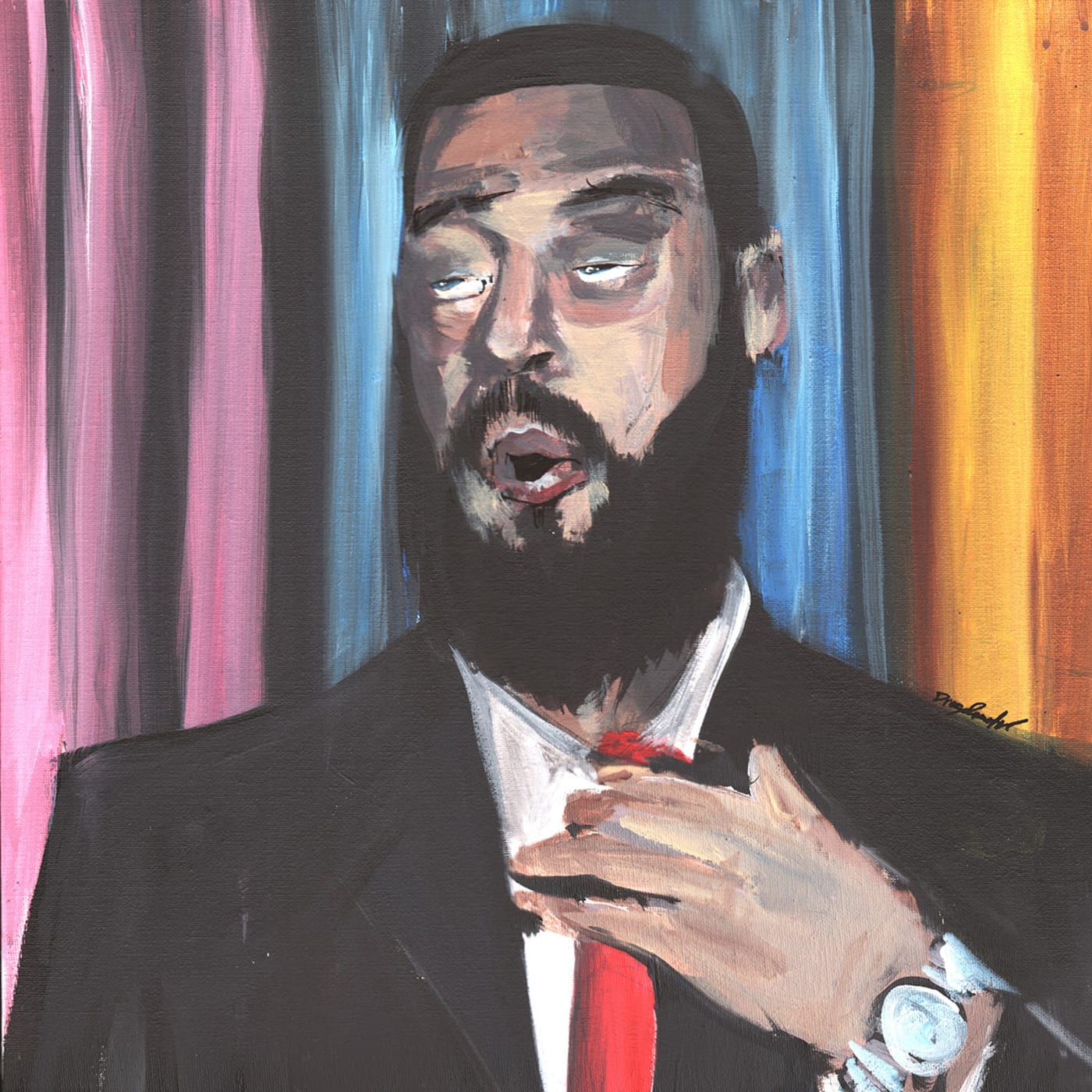The cover art for Your Old Droog's 'Yodney Dangerfield' album