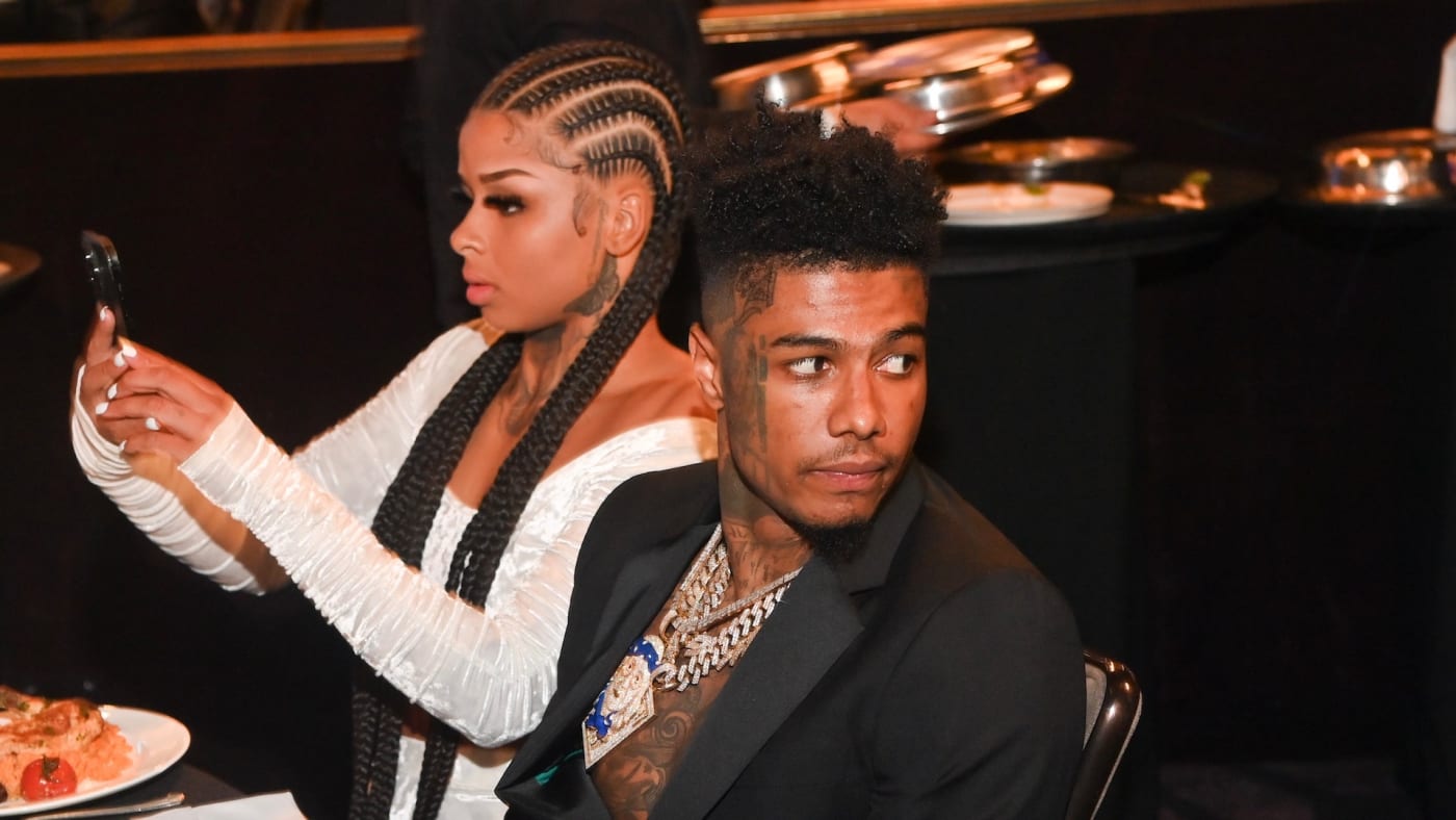Blueface and Chrisean Rock attend the 2nd annual Hollywood Unlocked Impact Awards