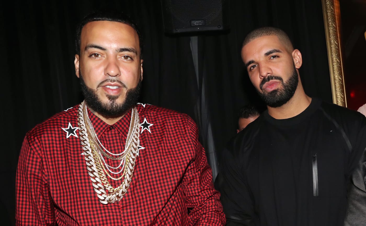 Drake and French Montana at Belly's Birthday Bash in 2017