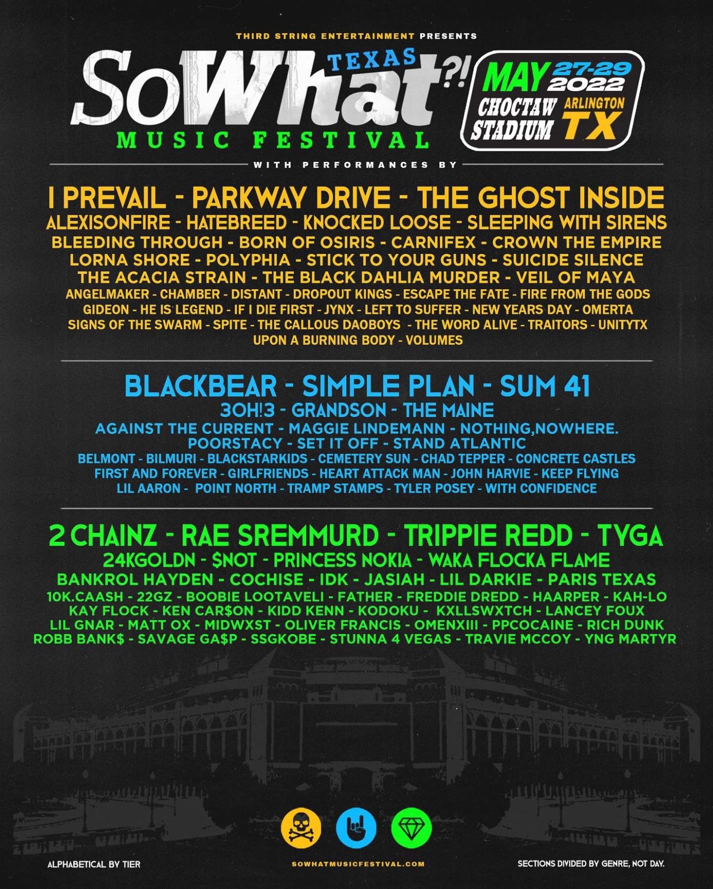 A flyer for So What festival is pictured