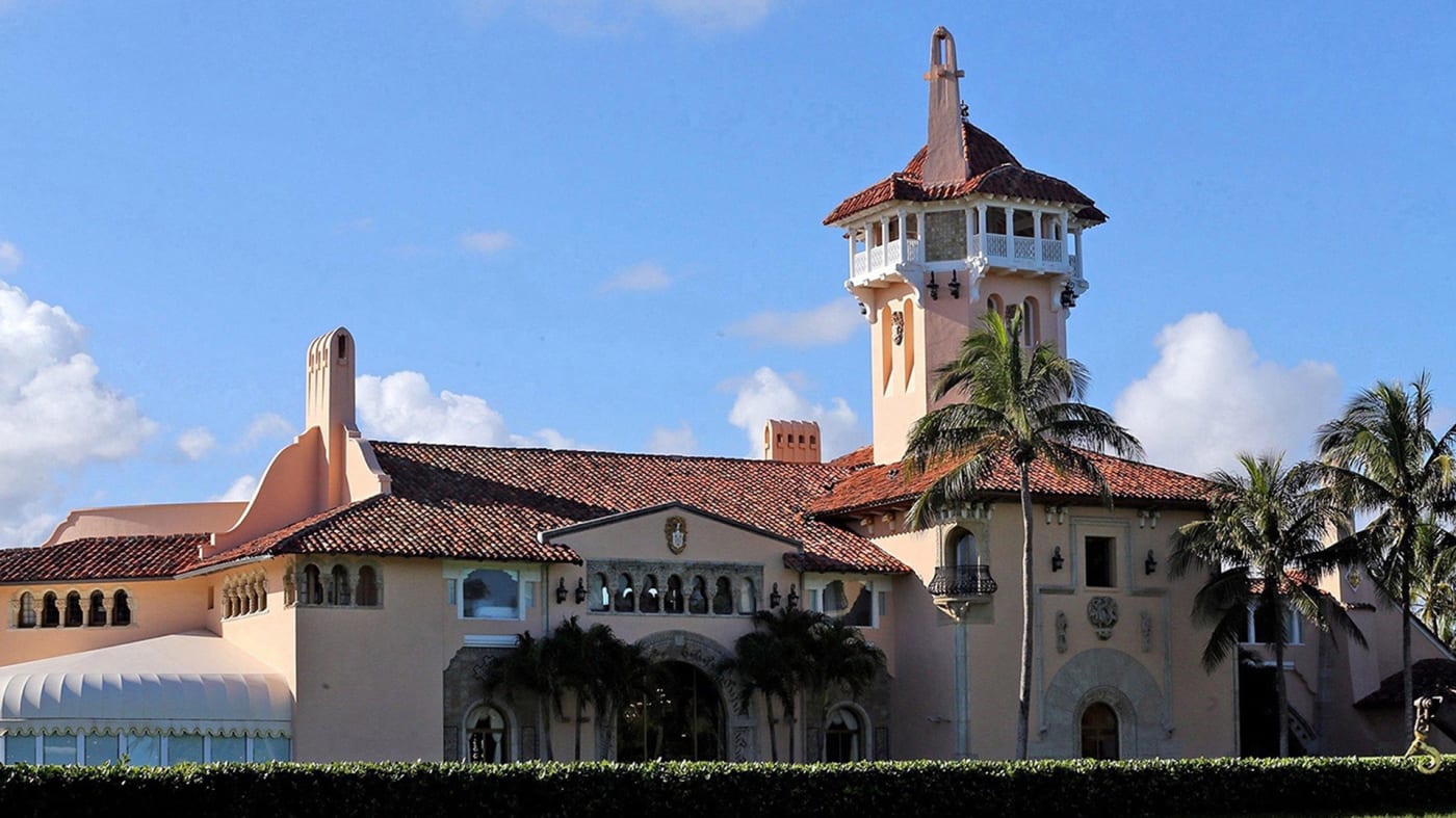 Former President Donald Trump's Mar a Lago resort in Palm Beach, Florida.