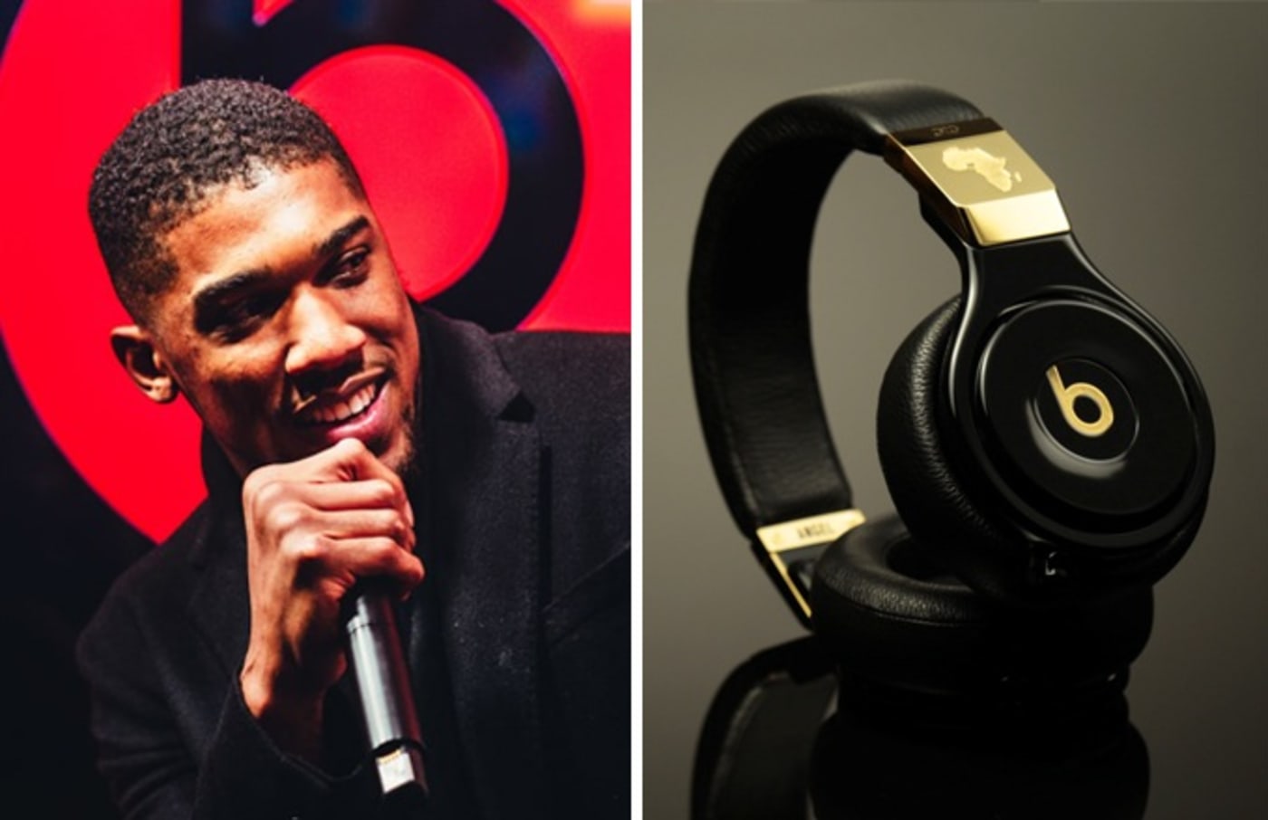Anthony Joshua Links up with Beats by Dre to Create Custom 24K Gold