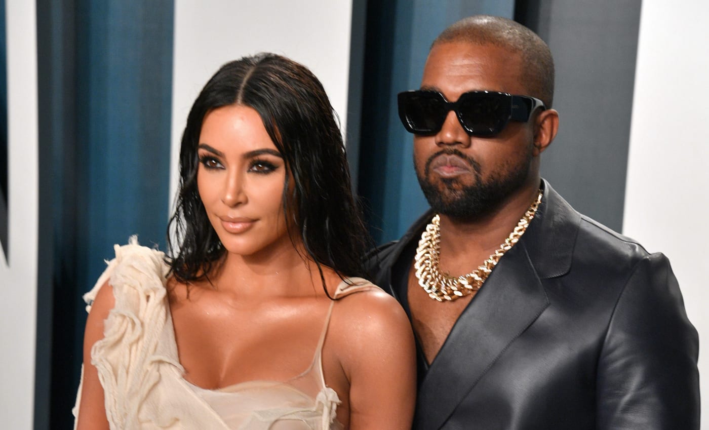 Kanye and Kim Kardashian in more married times