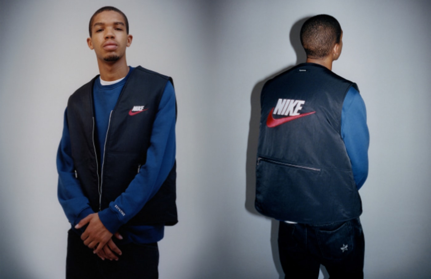 supreme nike reversible nylon sherpa vest