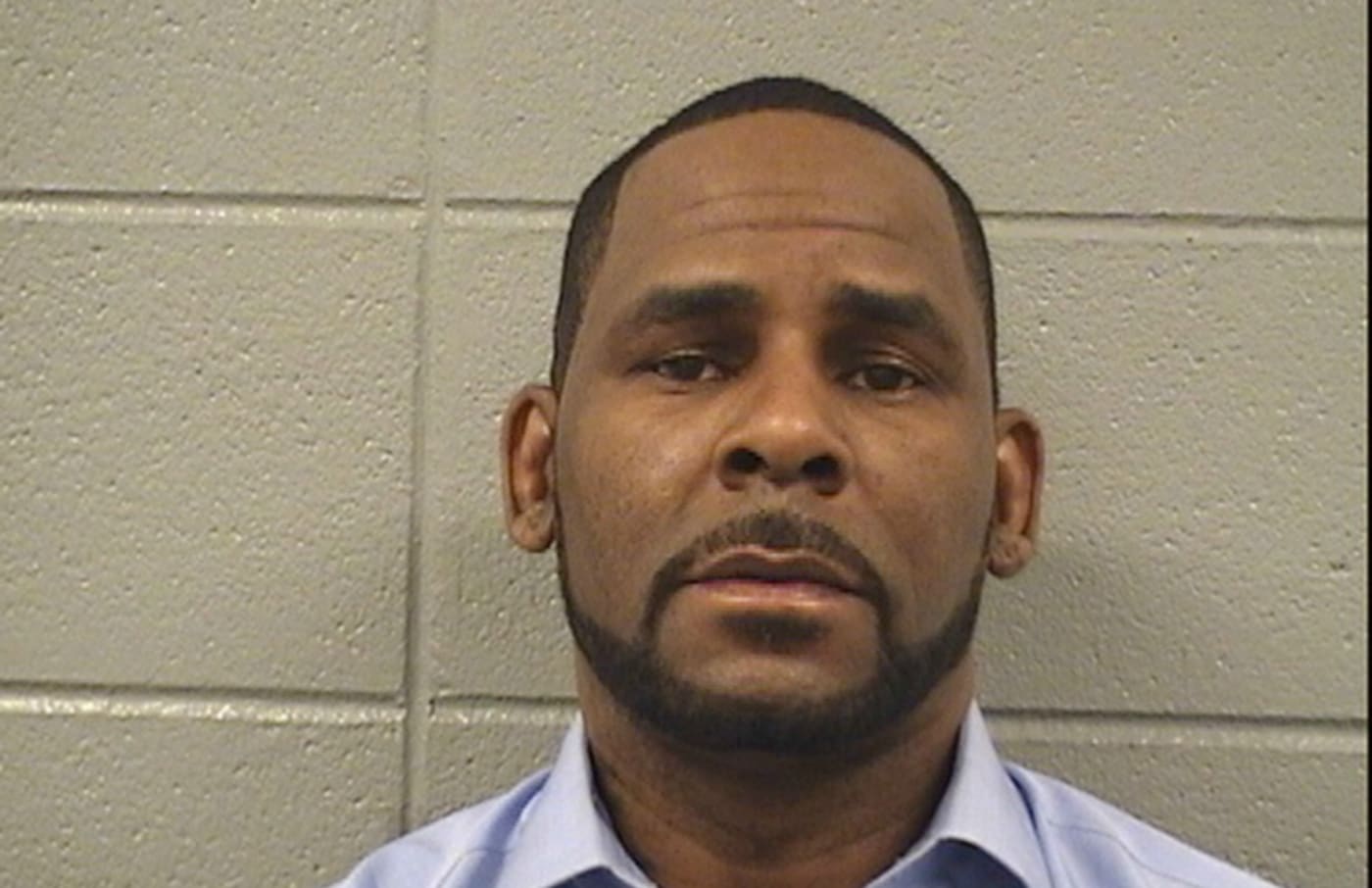 R. Kelly poses for a mugshot photo