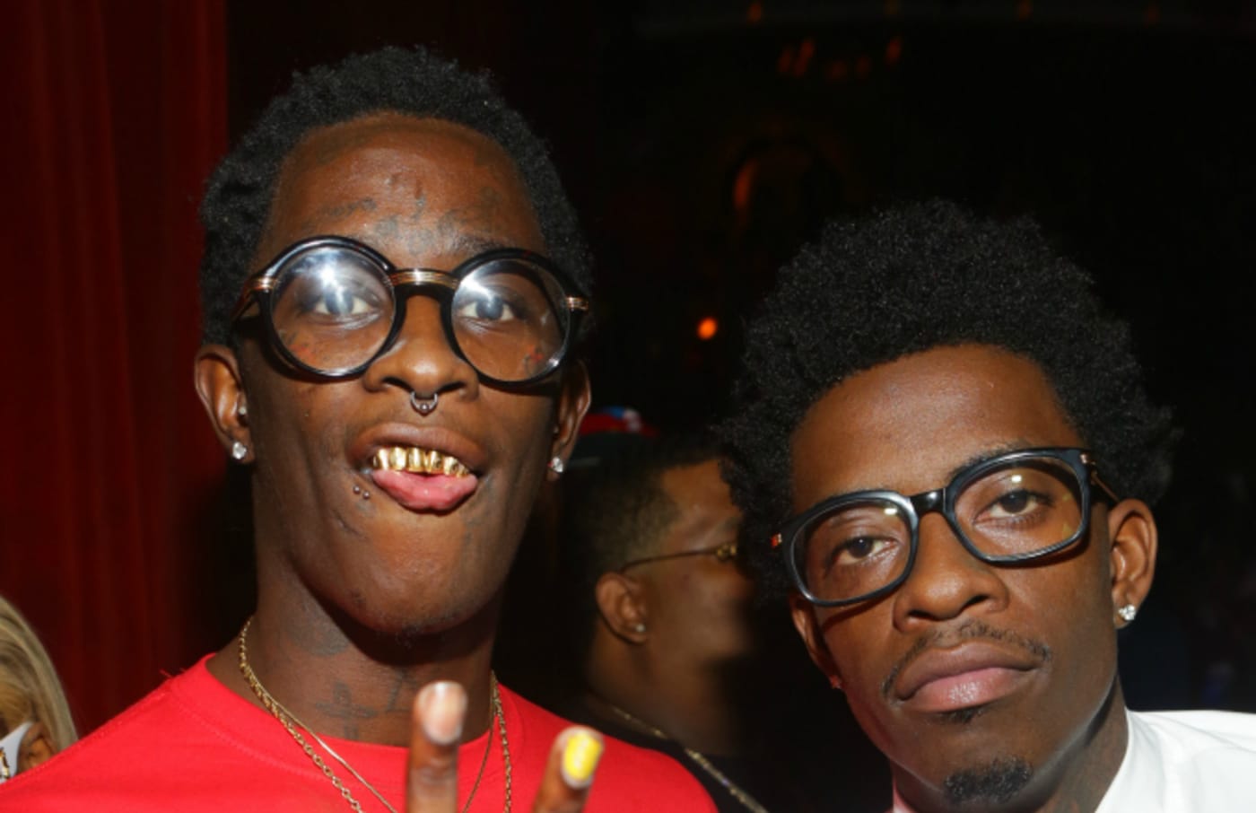 Young Thug and Rich Homie Quan attend at Opera Gardens