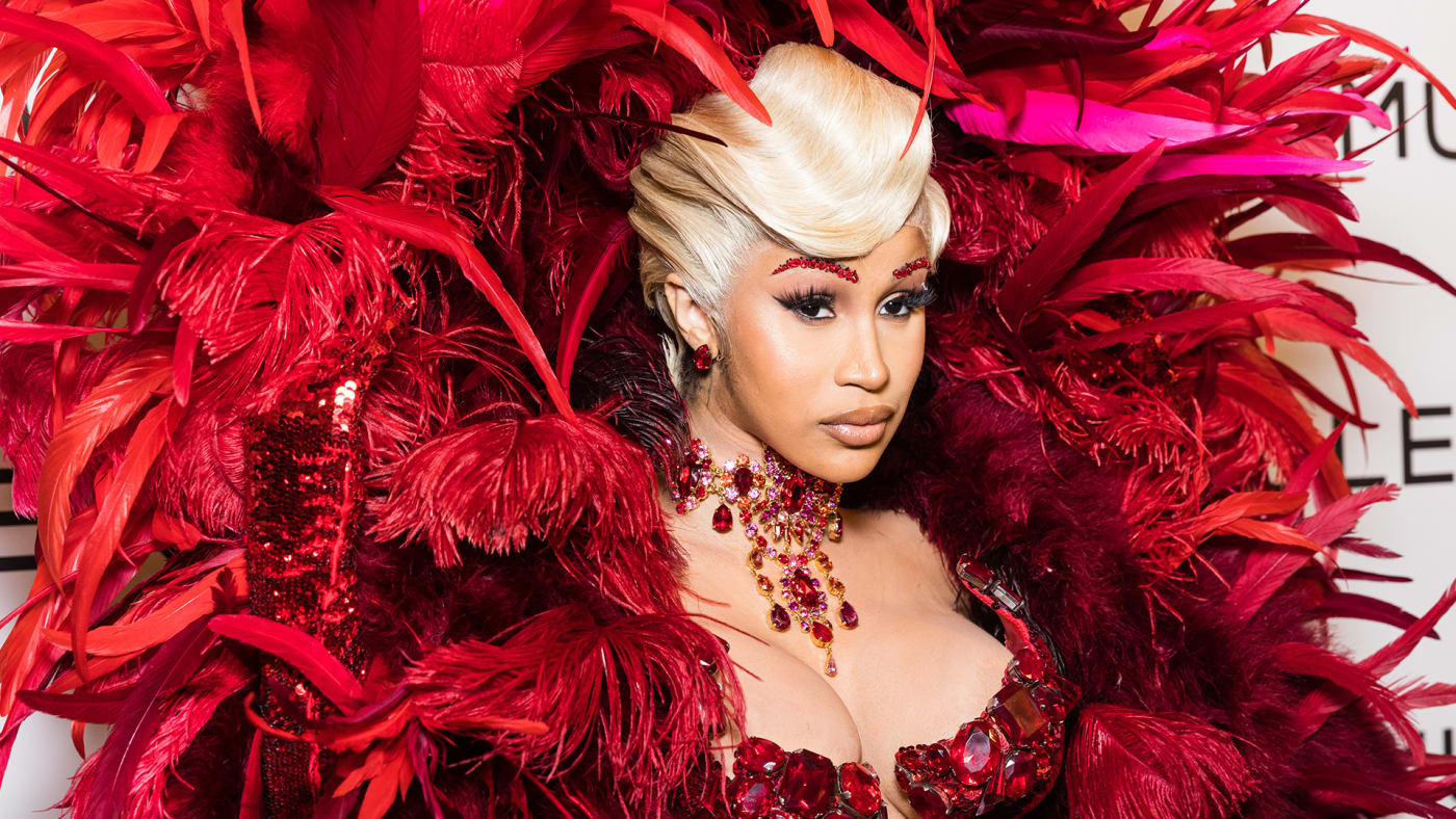 Cardi B attends the "Thierry Mugler : Couturissime" Photocall as part of Paris Fashion Week