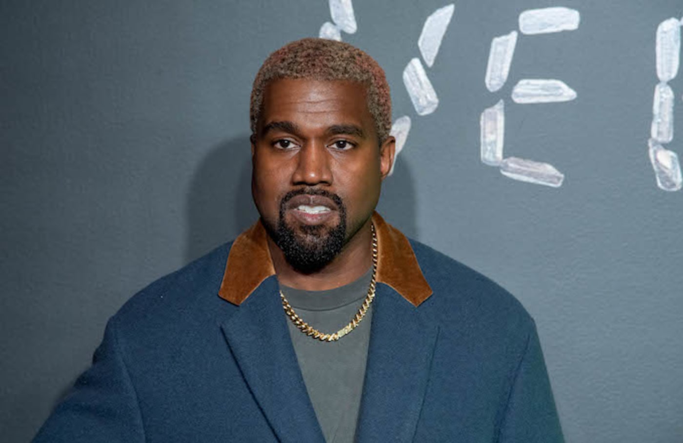 Kanye West attends the the Versace fall 2019 fashion show