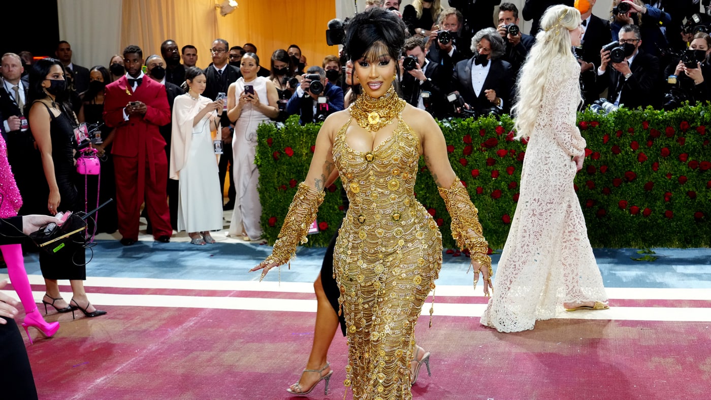 Cardi B attends The 2022 Met Gala Celebrating "In America: An Anthology of Fashion"