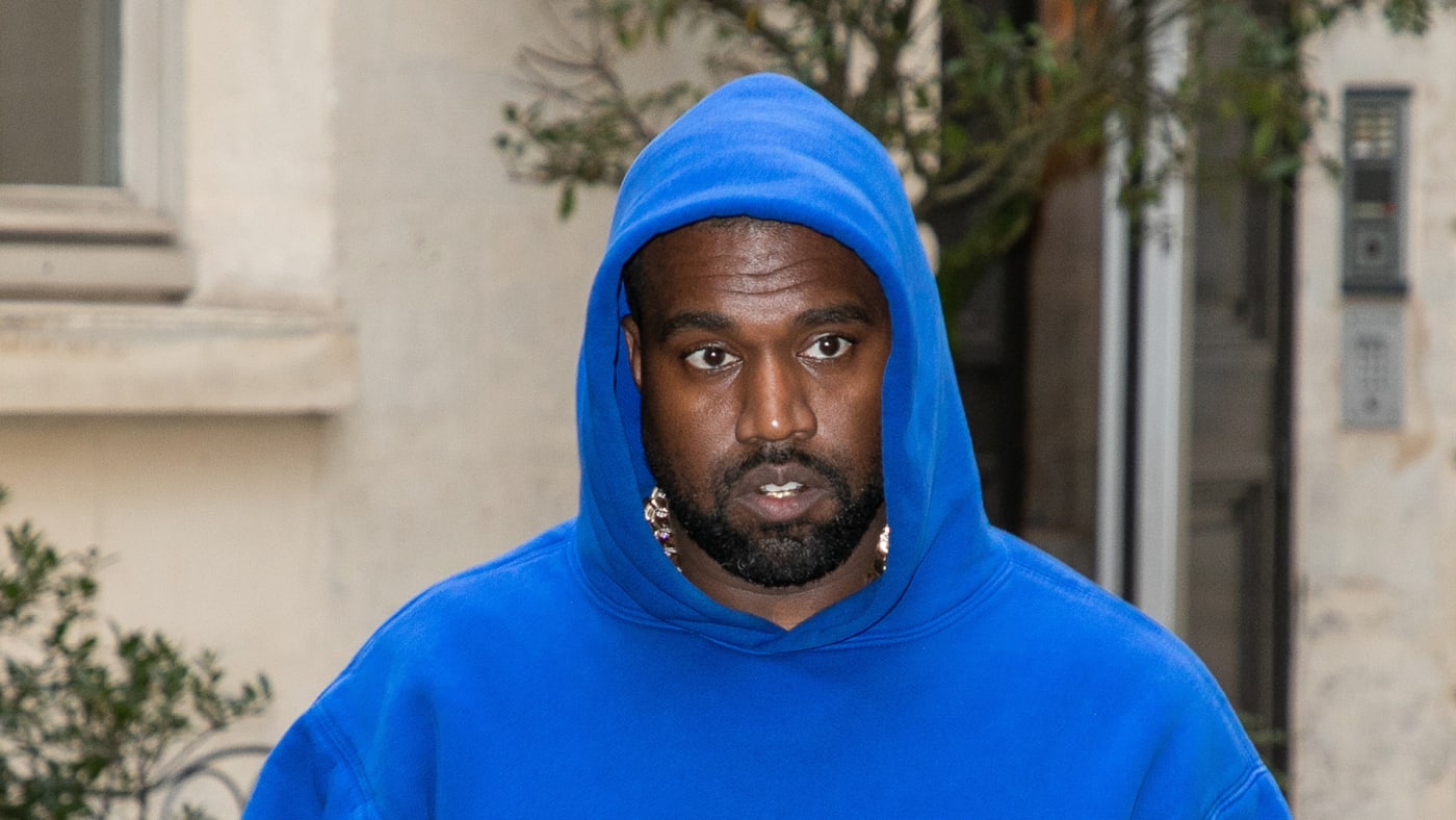 Kanye West is seen on March 02, 2020 in Paris, France