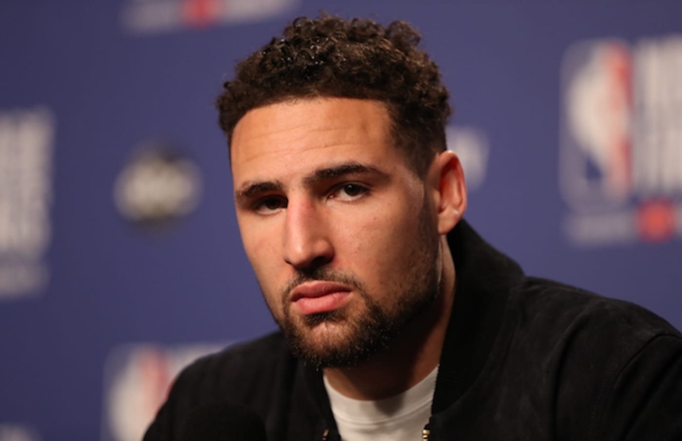Klay Thompson interviewed after Game Five of the 2019 NBA Finals.