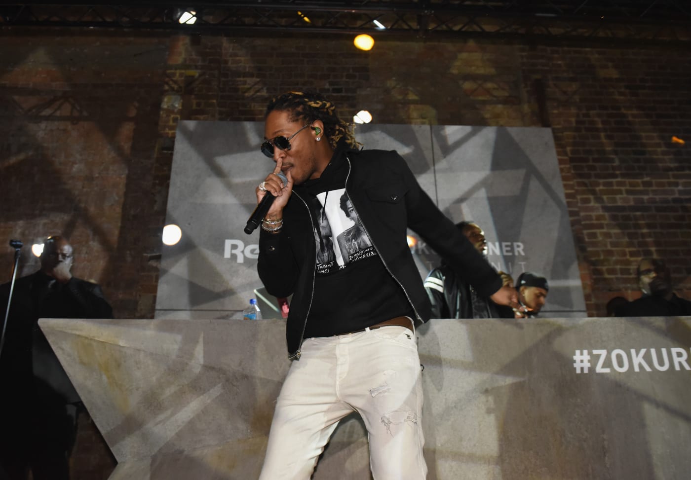 Future performing at Reebok's ZOKU Runner launch party in London.