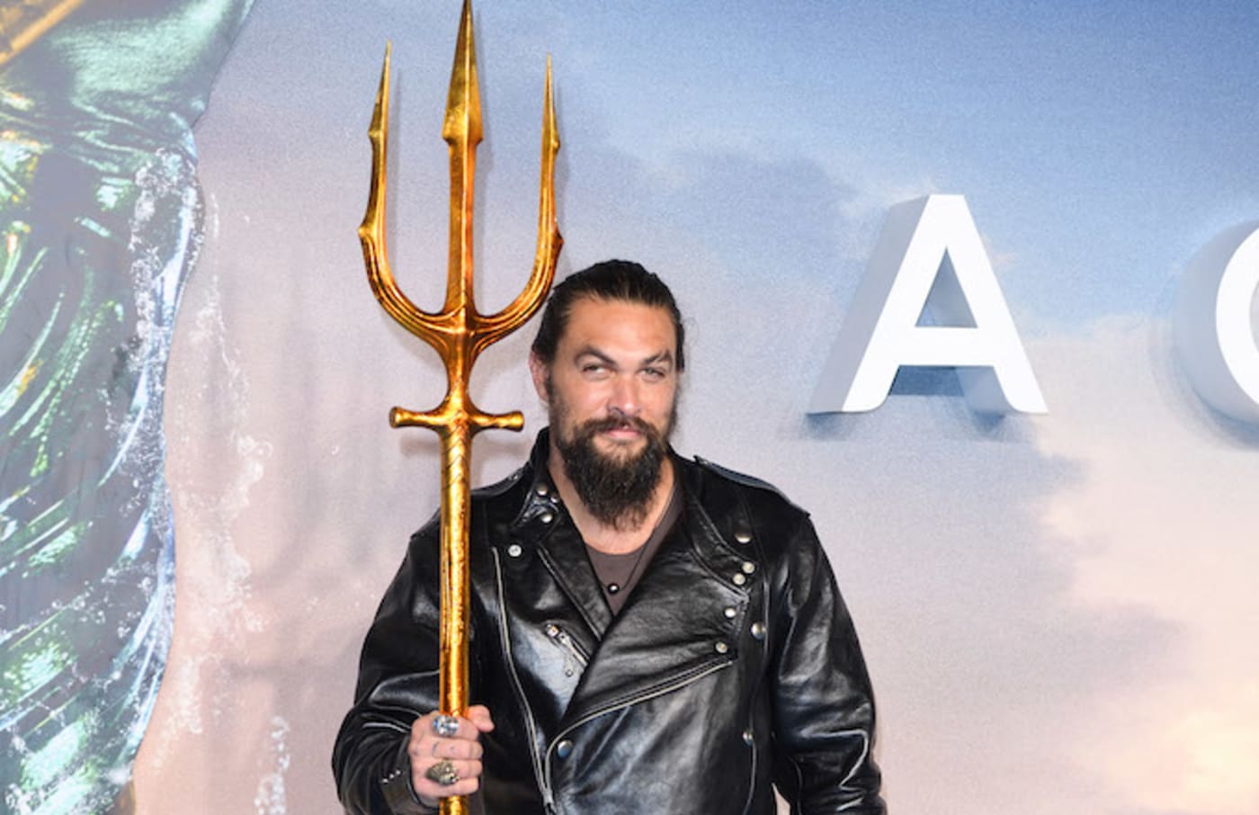 Jason Momoa attends the World Premiere of 'Aquaman' at Cineworld Leicester Square.