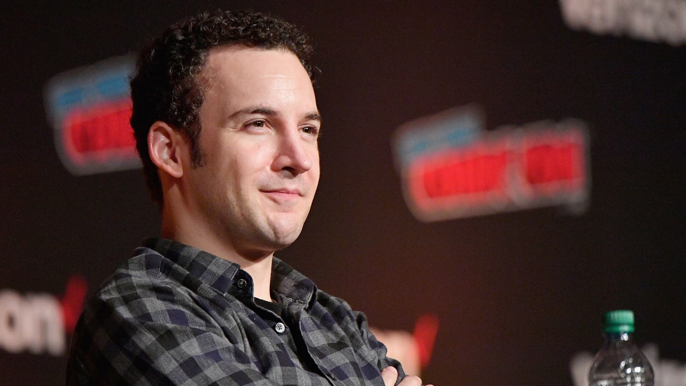Ben Savage speaks onstage at the Boy Meets World 25th Anniversary Reunion panel during New York Comic Con