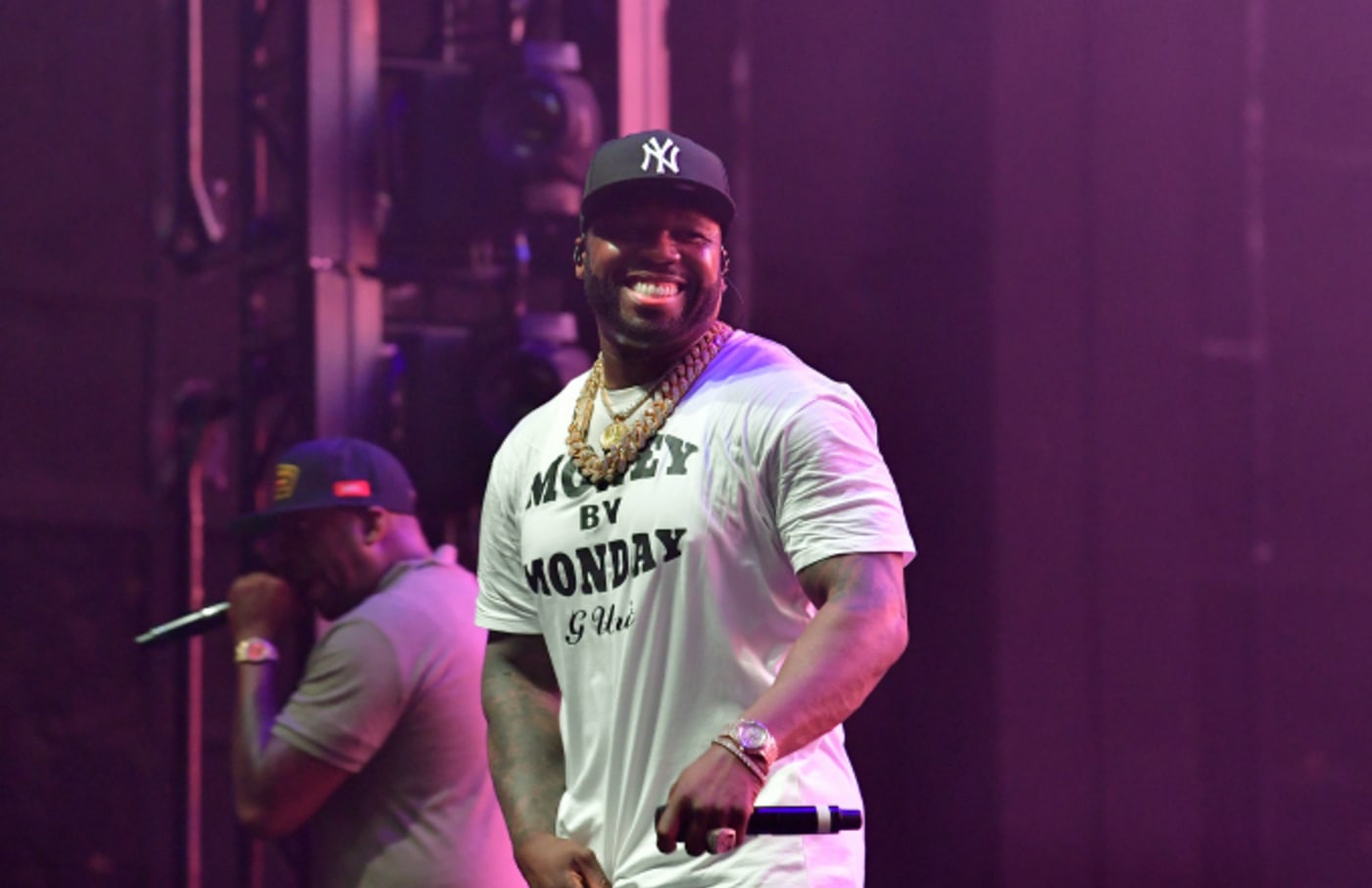 50 Cent Pokes Fun At Floyd Mayweather Over Huge Chanel Bag Complex