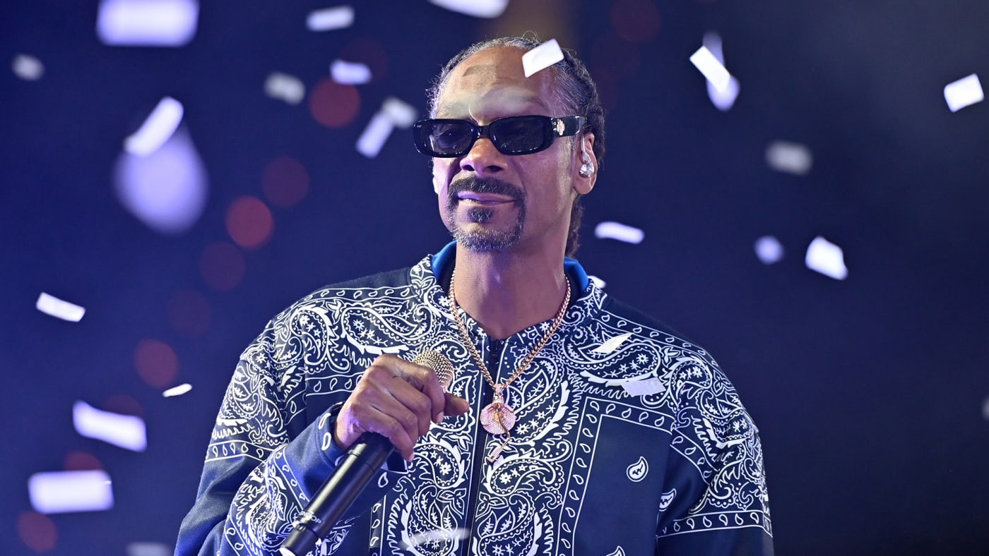 Snoop Dogg of hip hop supergroup Mt. Westmore performs at Rupp Arena
