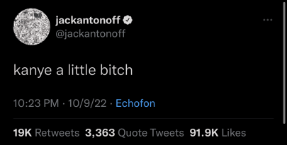 Jack Antonoff shares a tweet about Ye